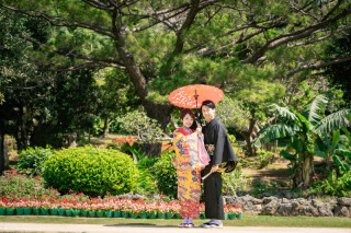 琉球衣装で沖縄らしく！