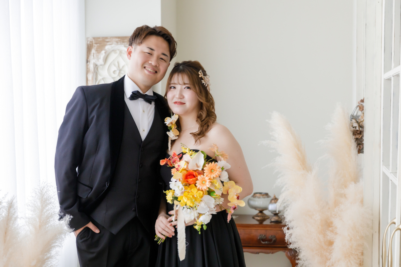 【ウェディングドレスもカラードレスも！】洋装2点スタジオ撮影 90,000円