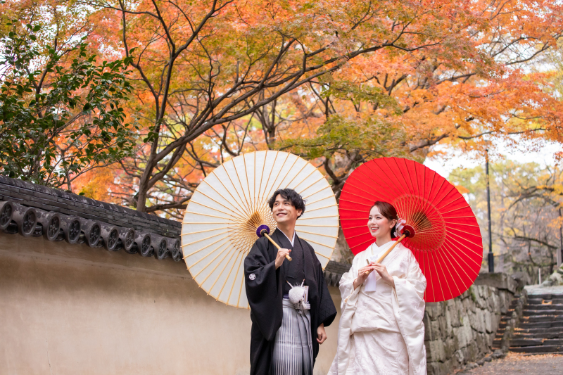 【秋の紅葉ロケーション♪】和装or洋装も選べるロケーションプラン¥128,000
