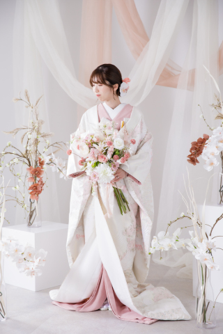 【白無垢&times;色掛下♡】おしゃれコーディネートのご紹介♪