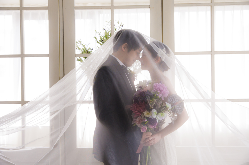 ベールを使った幻想的でおしゃれなフォト★