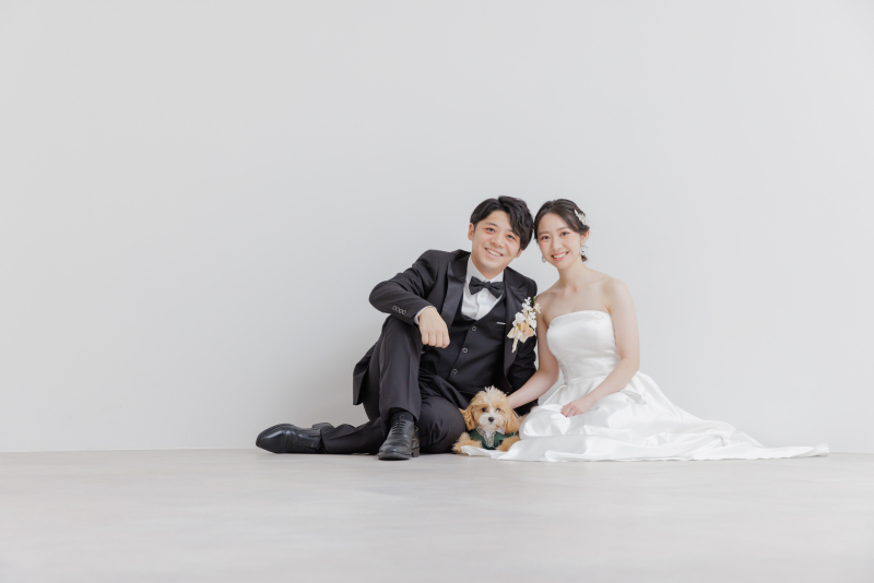 大切なペットと一緒に撮影を！