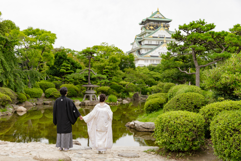 お二人らしさが素敵な和装ロケーション撮影♪
