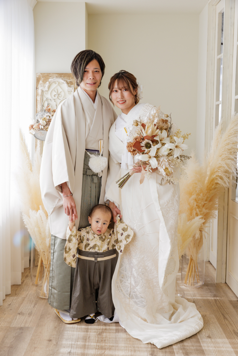 お子様も一緒に和装撮影☺︎♡