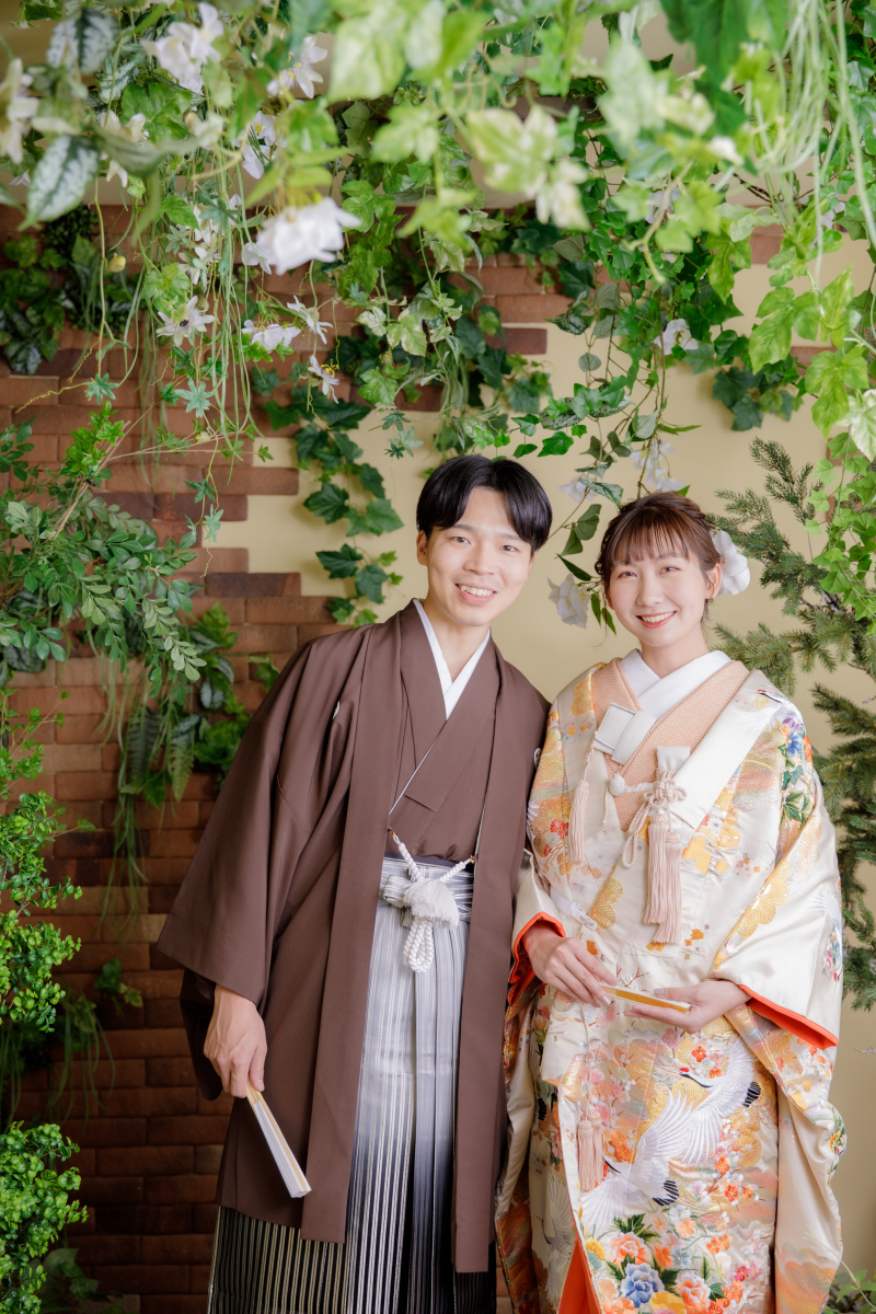 笑顔がとっても素敵なお二人♪和装スタジオ撮影!