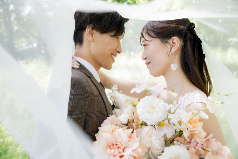 ベールを使った幻想的でおしゃれなフォト★