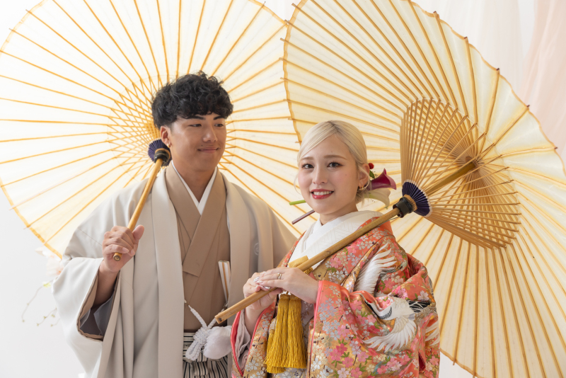 【白無垢も色打掛も着れる!】和装2点スタジオ撮影 120,000円