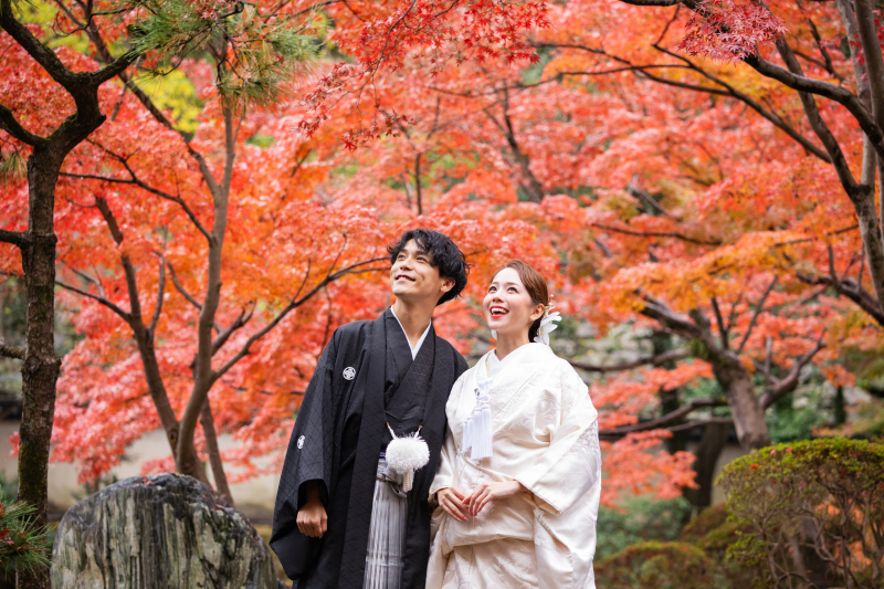 【秋の紅葉ロケーション♪】和装or洋装も選べるロケーションプラン¥128,000