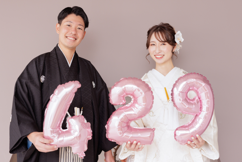 持込アイテムでお二人だけのオリジナルショット☆