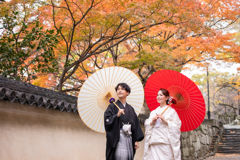 紅葉で撮る‼︎ロケーション撮影ならではの四季折々の撮影♪