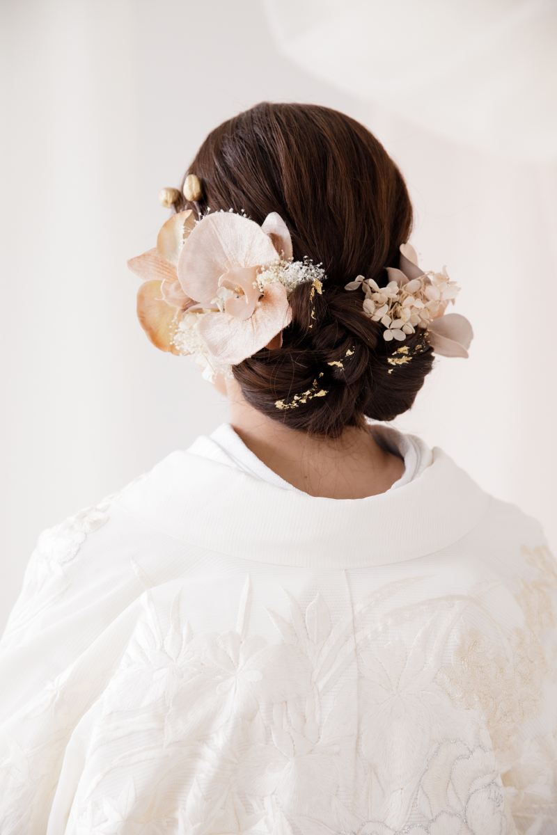 お花を使ったヘアセット和装編♡