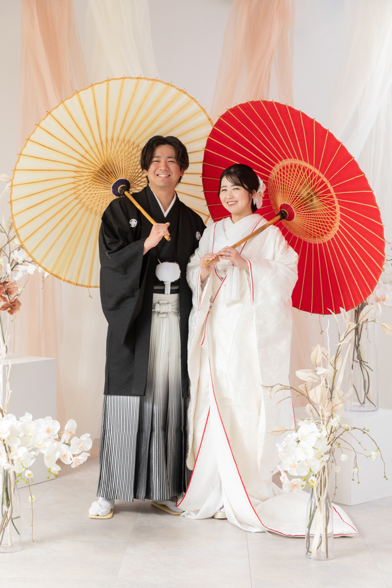 【白無垢も色打掛も着れる！】和装2点スタジオ撮影 120,000円