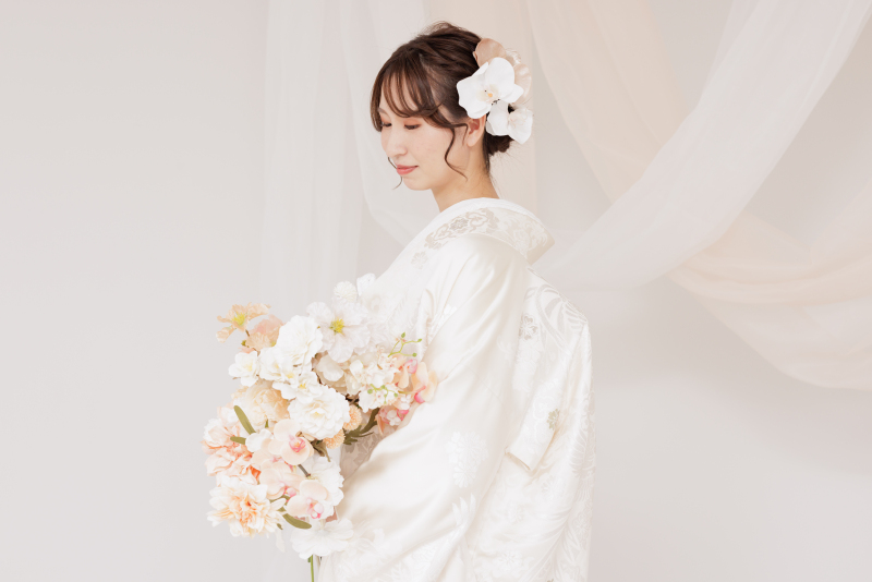 笑顔が素敵なお二人♡和装スタジオ撮影♪
