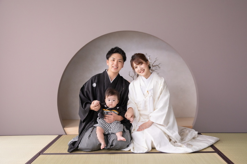 お子様も一緒に和装撮影☺︎♡