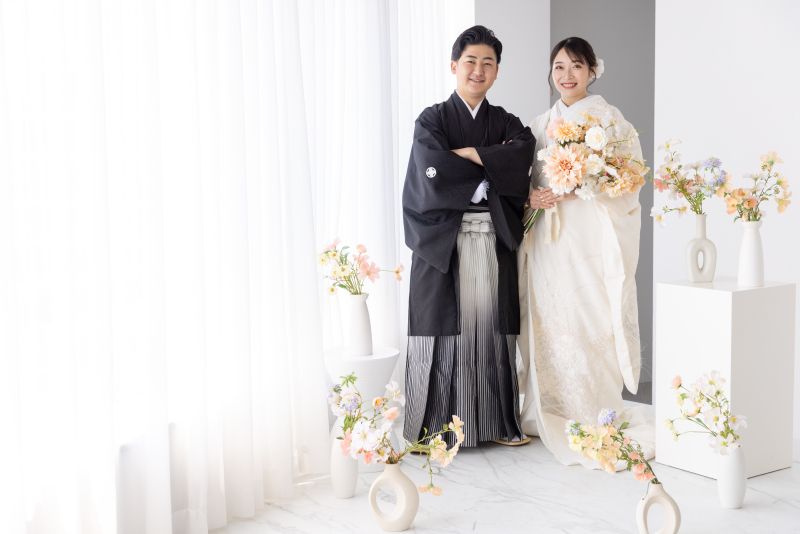 【白無垢も色打掛も着れる!】和装2点スタジオ撮影 120,000円