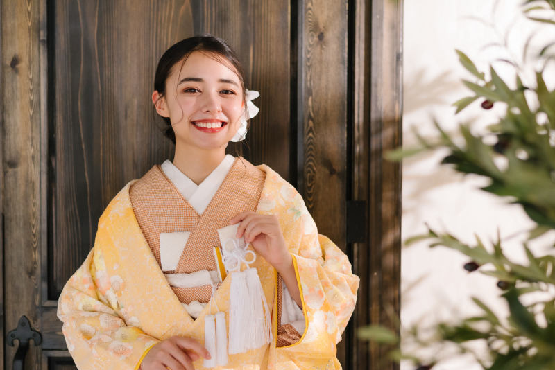 【白無垢×色掛下♡】色味を入れておしゃれコーディネートを♪