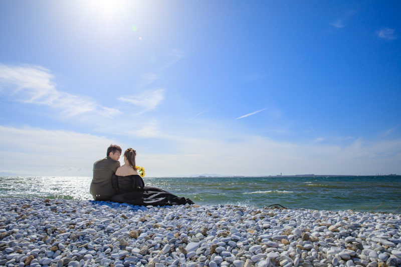 これからの季節におしゃれなビーチフォトを♪サンセットも◎