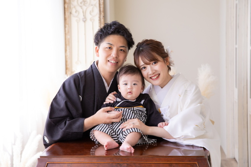 お子様も一緒に和装撮影☺︎♡