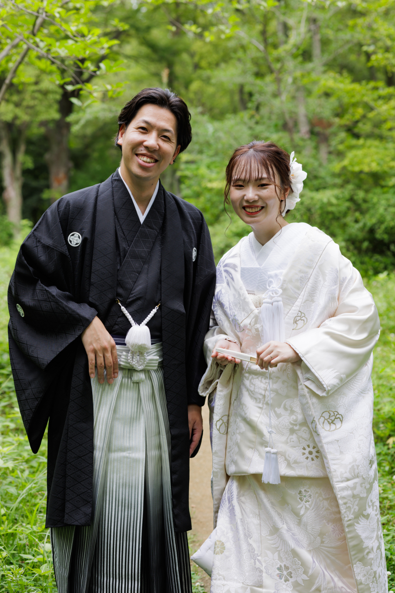 お二人らしさが素敵な和装ロケーション撮影♪