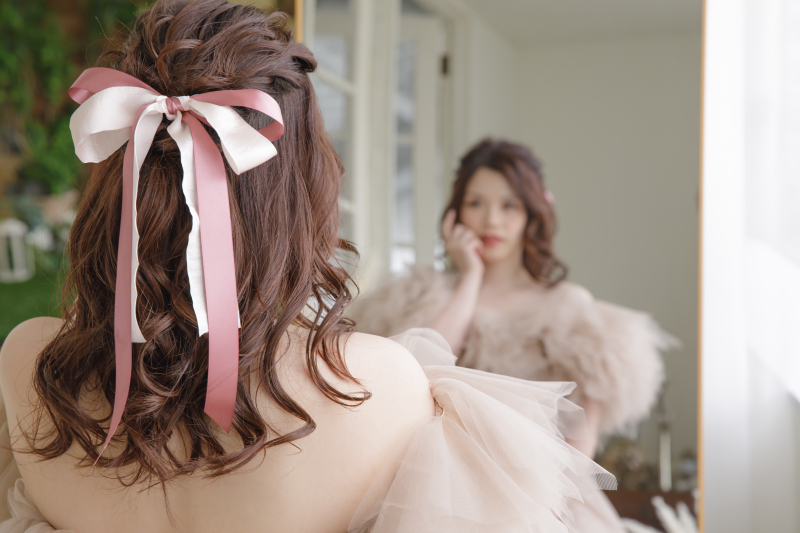 洋装ヘアスタイル集♡