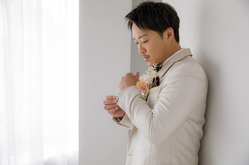 天候に左右されないスタジオ撮影☆和装+洋装98,000円