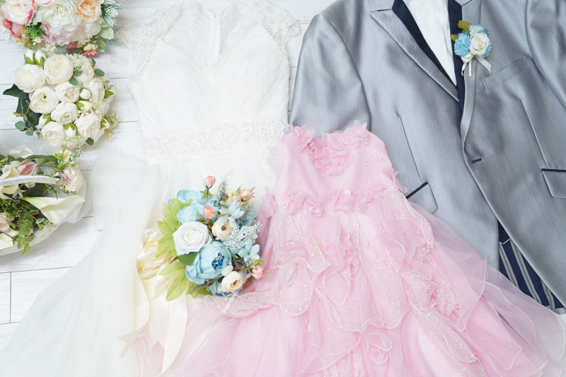 お子様と一緒のフォトウェディング