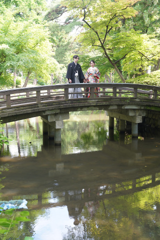 ロケーションフォトウェディング「盛岡城址公園」