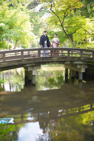 ロケーションフォトウェディング「盛岡城址公園」