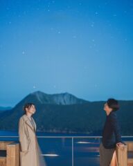 摩周湖で星空と共に。