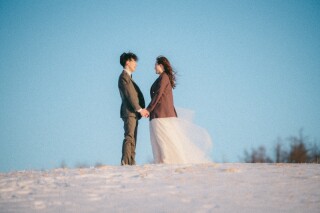 【冬ロケ!】プライベートフィールドで2人だけの1枚を ・:*+.