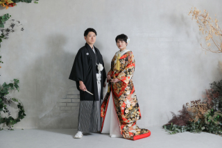 和装での特別な瞬間を写真に残して