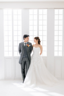 シンプルでエレガントなウェディングフォト