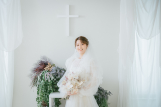 ハウススタジオでの素敵なウェディングフォト