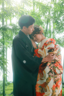 日本の美を感じる屋内庭園スタジオと海辺のロケーション撮影