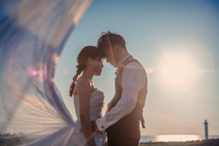 ベールを使った前撮りはいかがですか?