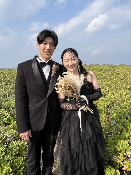 BLACK×BLACK衣装のご夫婦♡