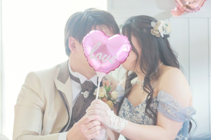LOVEの風船をもって♡