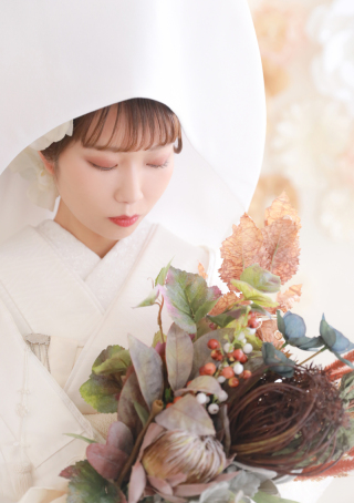 白無垢×綿帽子♡