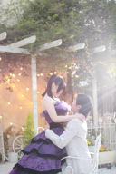 カラードレスでの撮影も♡