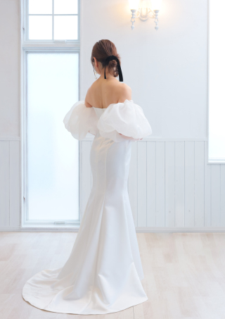 マーメードドレス×パフスリーブ!!!