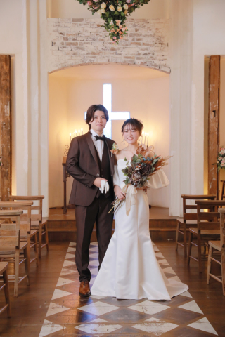 教会で・・・♡