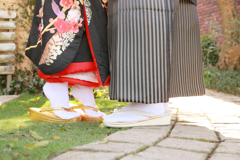 和装で足元ショット！！