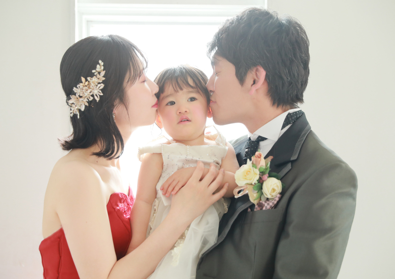 お子様との撮影も♡