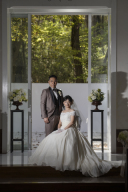 フロラシオン那須さんのチャペル。かっちりクラシカルスタイルも素敵。