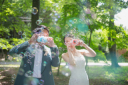 シャボン玉×結婚写真。なんともフォトジェニック⋆