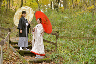 自然の中での和装ロケーションフォトも素敵★