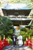 CMでも使われた壮厳な景色がかっこいい、雲厳寺での和装フォト