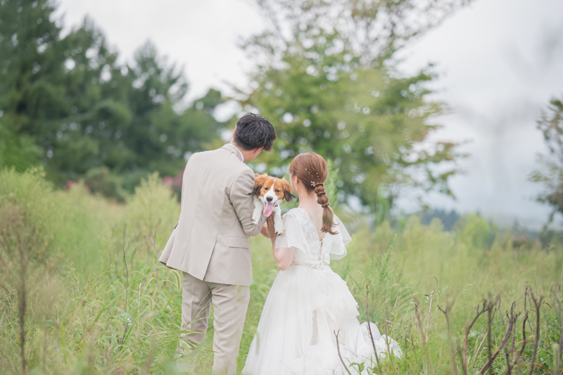 大切な家族も一緒に♡心温まるウェディングフォト♪