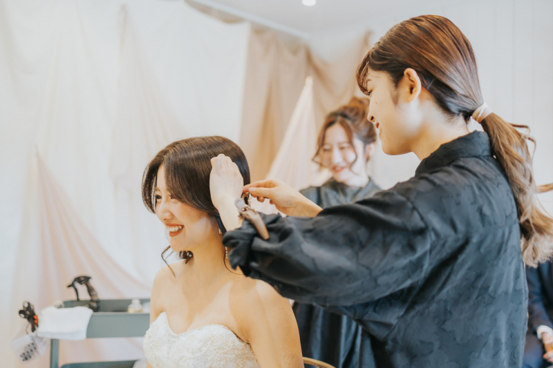 diar weeding ヘアメイクチームについて