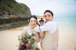 ワンちゃん☆との撮影も可能です^^